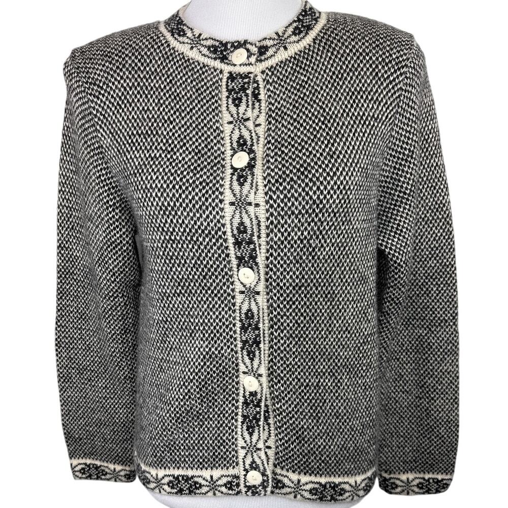 Leo Peressi 100% Alpaca Button-Up Sweater / Cardigan, Medium